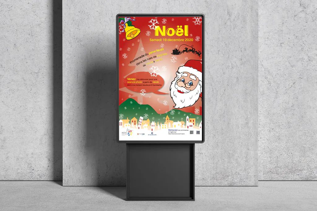 Affiche du marché de Noël de Veynes