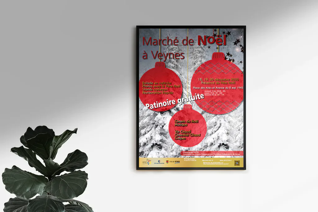 Affiche de Noël ACTIV, déclinaison