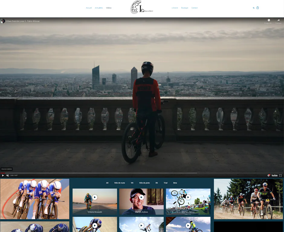 Page d’accueil du site Le Pignon Libéré